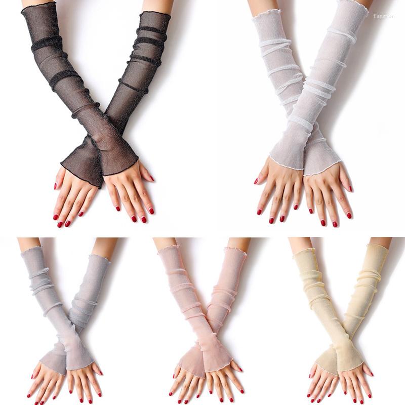 

Knee Pads Ladies Ice Sleeve SummerThin Anti-Ultraviolet Lace Travel Beach Riding Party Clothing Accessories Gifts, Black