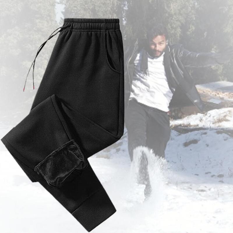 

Men's Pants Sweatpants Fashion Men Casual Drawstring Men's Winter Warm Jogging Fleece 5XL Large Size Trousers Thicken Male Sportwear, Grey