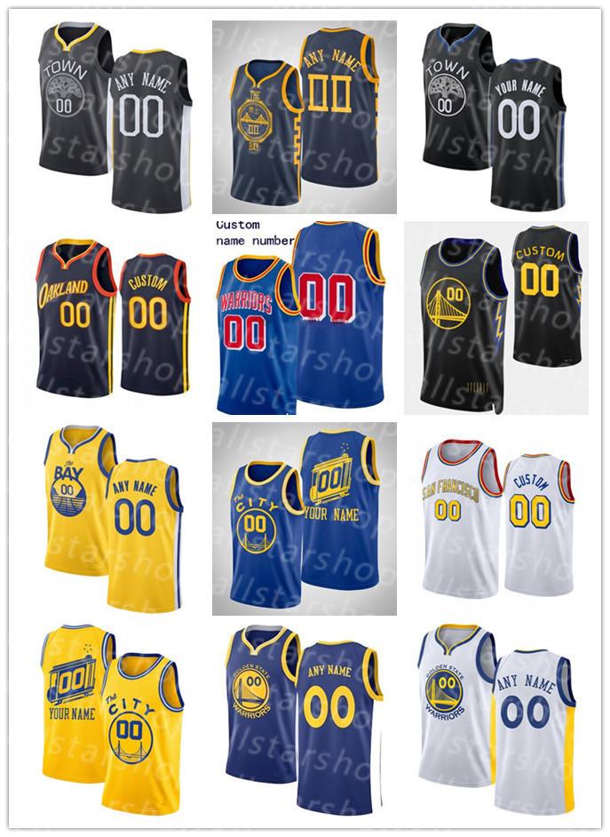 basketball jersey 2022 new arrival75th Custom Mens Womens Youth Golden State's Warriors's 5 Kevon Looney 4 Moses Moody 0 Gary Payton II