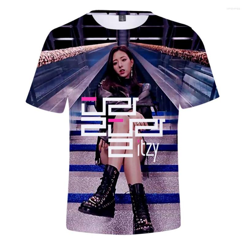 

Women's T Shirts ITZY T-shirt Men/women Fashion Hip Hop Harajuku High Quality Streetwear Short Sleeve Men's Shirt Clothes, 3d