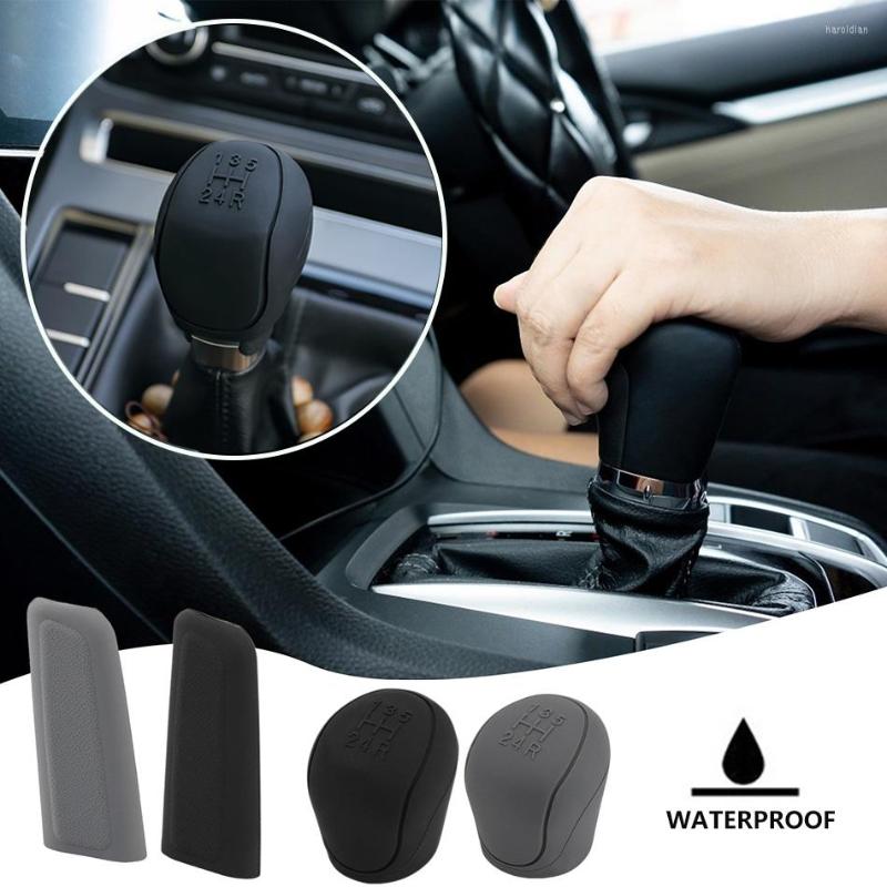 

Interior Accessories Car Auto Manual Silicone Gear Shift Head Knob Handle Ball Collars Handbrake Hand Brake Covers Sleeve Case Skin