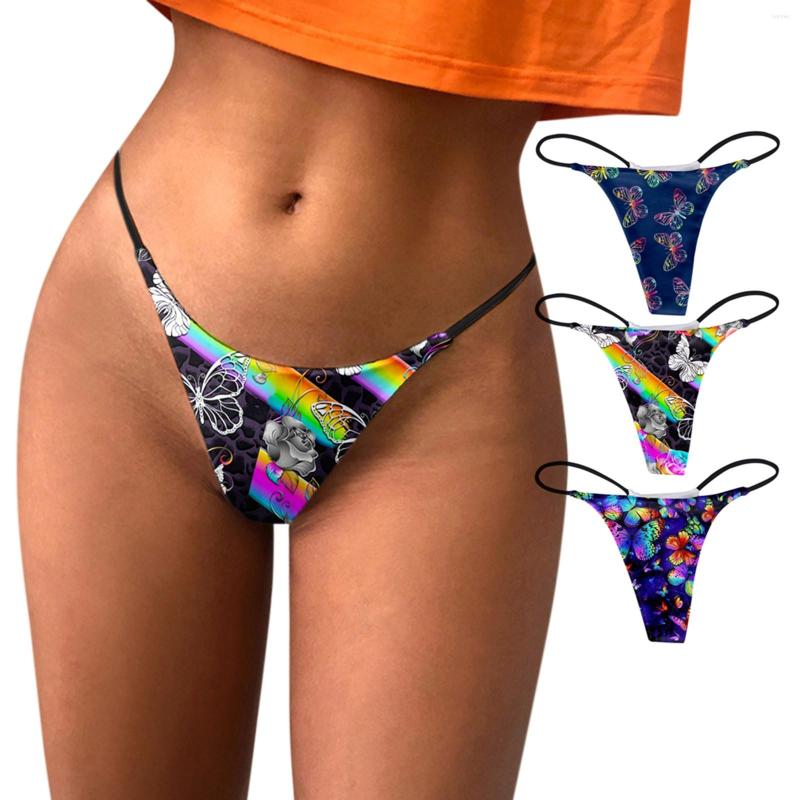 

Women' Panties 2022 High Quality Womens Sexy Underpants Comfort Fashion Pattern Low Rise Soft T Back G String, Bu