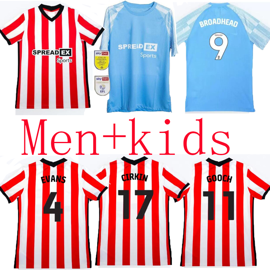 

22 23 SUNDERLAND Soccer Jerseys STEWART SIMMS ROBERTS AMAD 2022 2023 CLARKE DAJAKU EMBLETON EVANS O'NIEN Football Shirt PRITCHARD Mens Kids Kit, Yellow