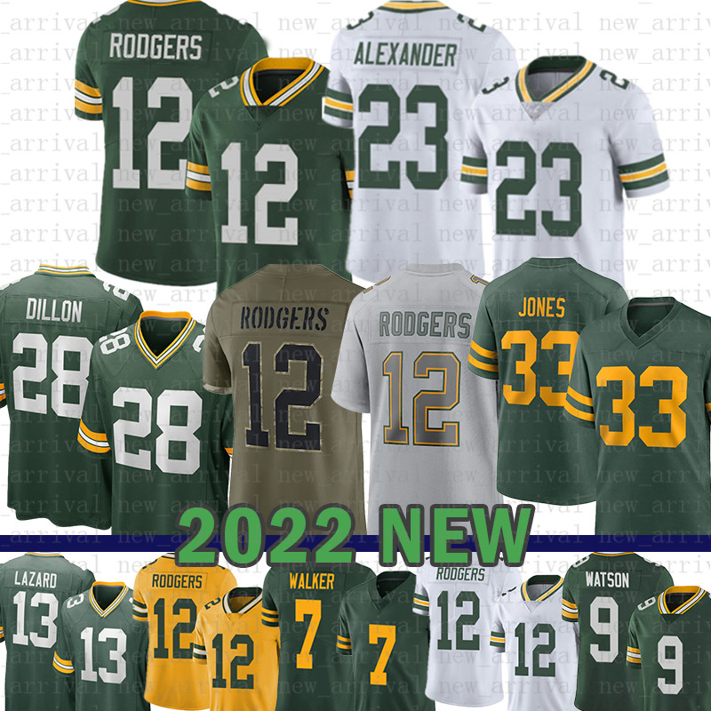 

Allen Lazard Aaron Rodgers Jones Football Jersey Green Bayes Packer AJ Dillon Jaire Alexander Christian Watson Randall Cobb David Bakhtiari Eric Stokes Romeo Doubs, Youth(size:s-xl)-bzg