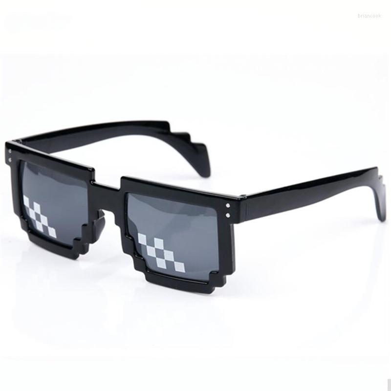 

Sunglasses ZXTREE Fashion Retro Mosaic Pixel Women Men Second The World Deal Glasses Party Eyewear Sun Z130