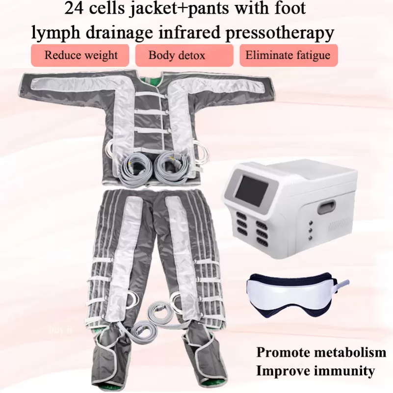 

Slimming Machine 16 Air Cell Bags Pressotherapy Lymph Drainage Body To Promote Blood Circulation Massage System Fast