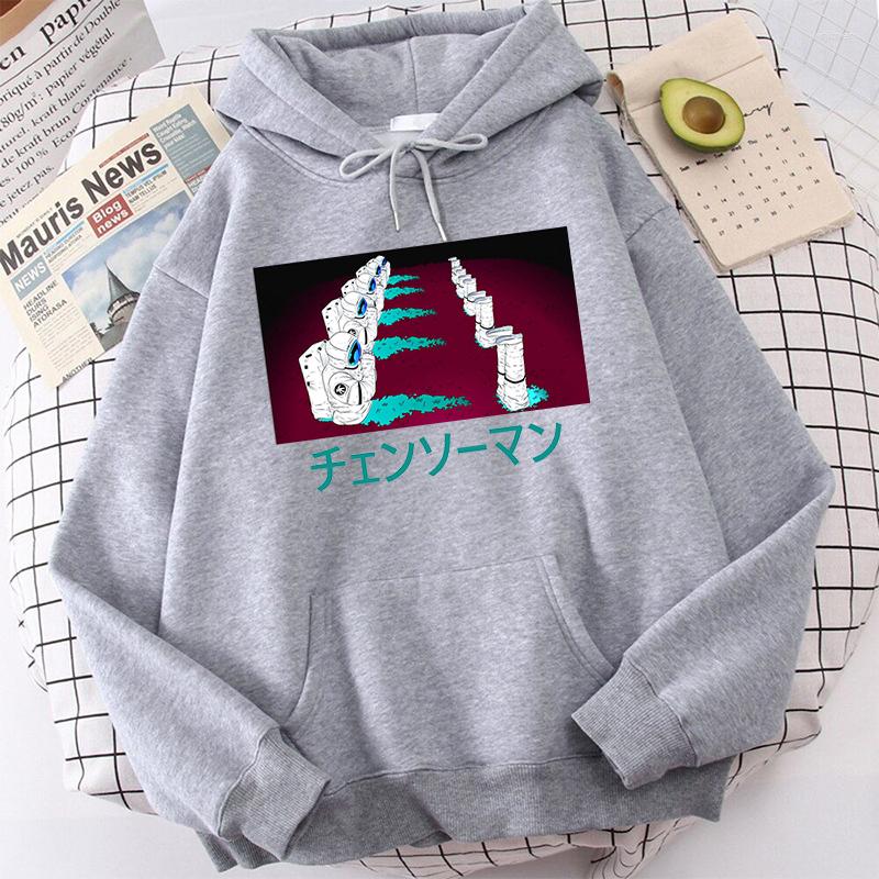 

Men's Hoodies Japanese Anime Chainsaw Man Astronaut Graphic Men Denji Hoodie Pullovers Sweatshirt Unisex Clothes, Dark grey