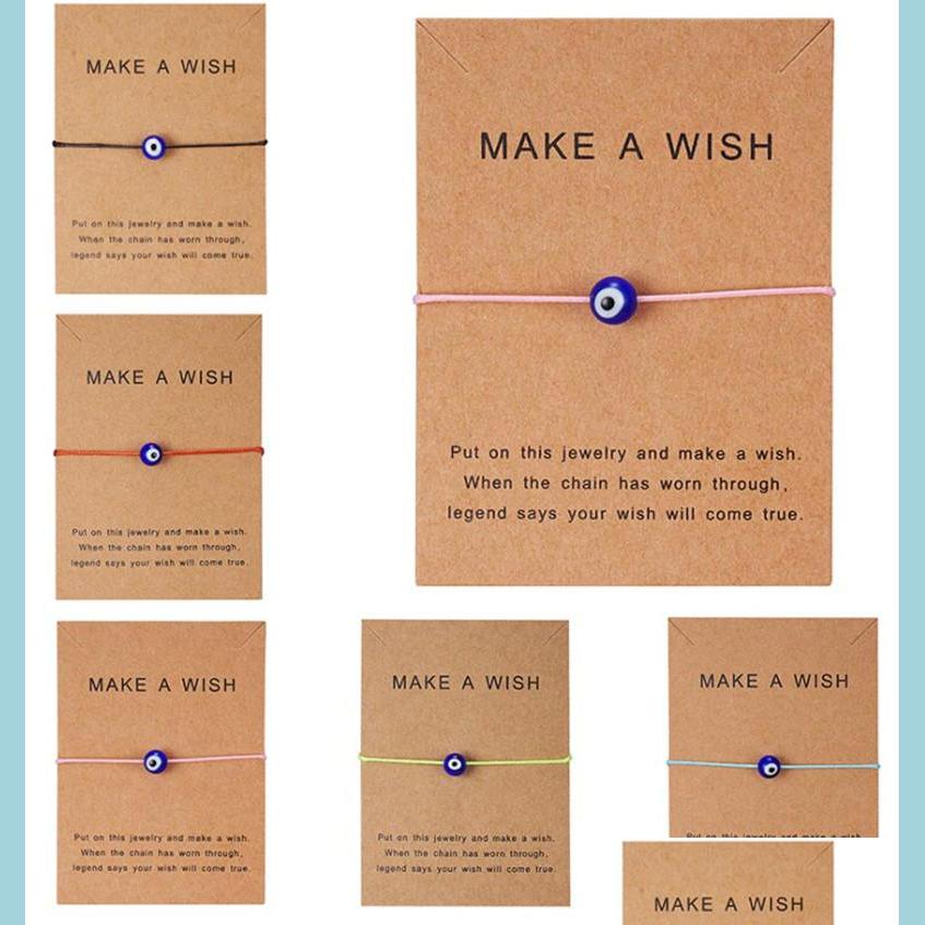 

Charm Bracelets Blue Evil Eye Woven Paper Card Bracelet Women Adjustable Lucky Red String Bracelets Femme New Fashion Jewelry Sport1 Dhlaf