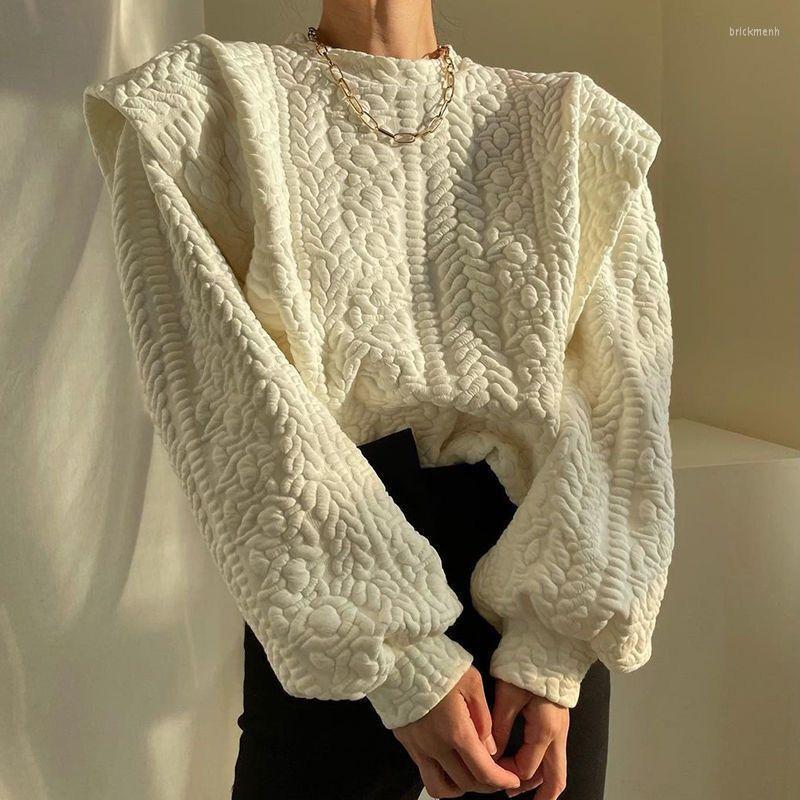 

Women's Blouses Women Blouse Shirt Ruffle Long Sleeve Casual Feminine Spring Fashion Woman 2022 Flowers O Neck Top Female
