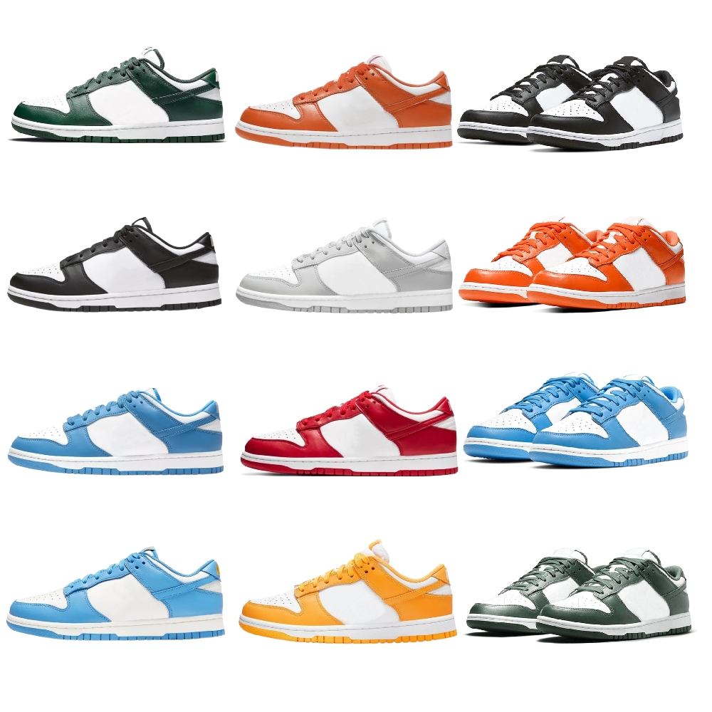 

Classic Dunks SB Low Skating Shoes Mens Womens White Black Panda Coast University Blue Red Varsity Green Syracuse Laser Orange Running shoe Sneakers Trainers EU36-46, Original box