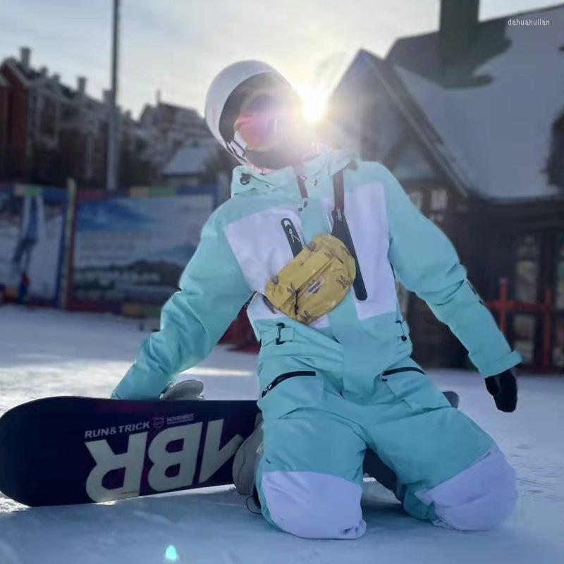 

Skiing Suits Women Winter Onesies Ski Suit Windproot Snow Coat Outdoor Warm Insulated Jumpsuit Snowsuit Snowboarding Jacket Pants Mens, Black