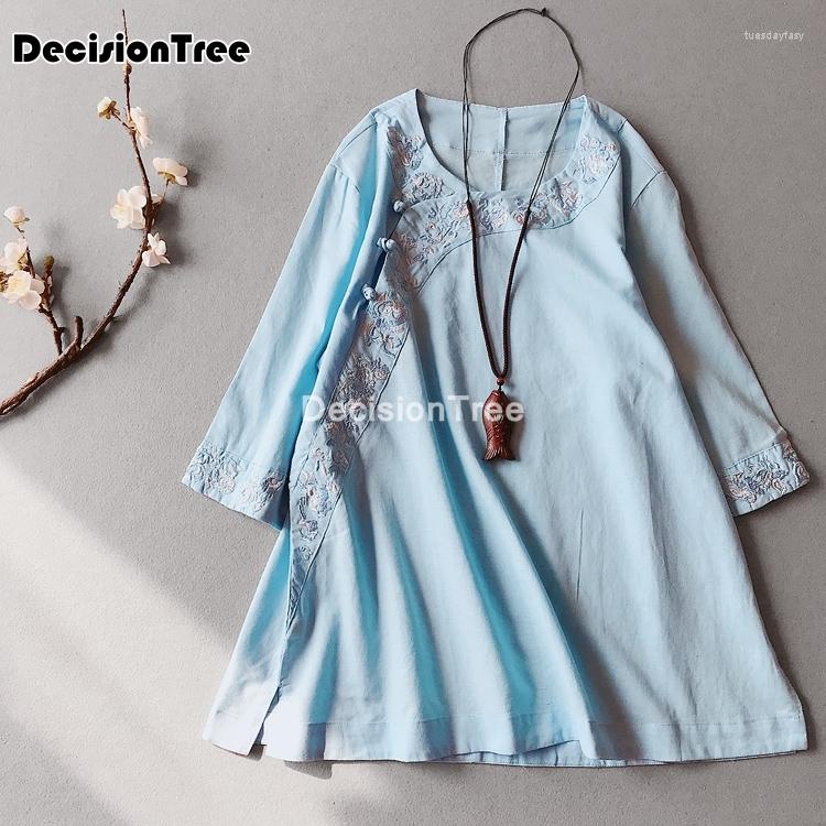 

Ethnic Clothing 2022 Traditional Chinese For Women Qipao Top Tang Suit Cheongsam Blouse Vintage Classic Style
