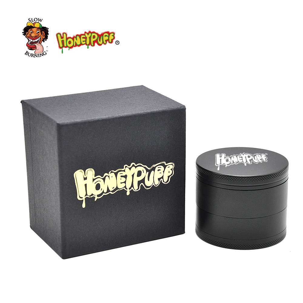 

smoke Pipes accessory 63MM 4Layers Aircraft Aluminum Tobacco Grinder Groove Grinding Teeth Spice Crusher Snuff Snorter Grinder