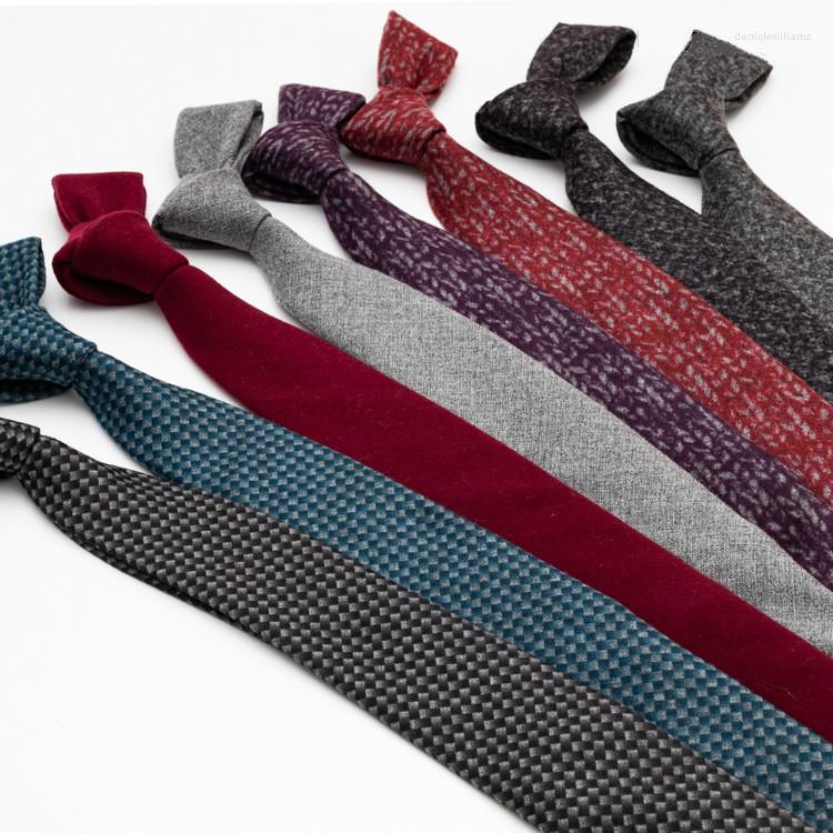 

Bow Ties Men's Colourful Tie Cotton Formal Necktie 6cm Narrow Slim Skinny Cravate Thick Neckties Gifts For Men Wedding