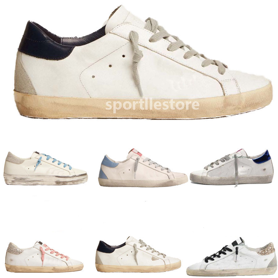 

Sneakers Casual Shoes Dirty Shoe Super Star Classic Do-Old Snake Skin Heel Suede Cream Sole golden goose sneskers Man White 003, 18