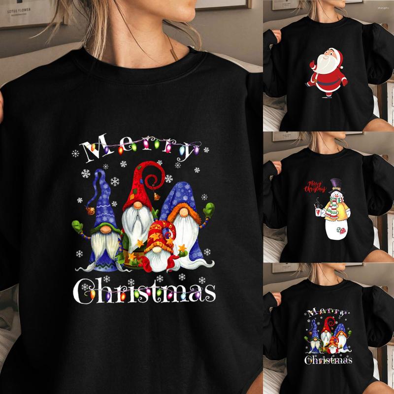 

Women' Hoodies Fashion Comfortable Christmas Pullover Sweatshirts Blouse Women Autumn Winter Long Sleeve Letter Print Tops Roupas Femininas, Bu