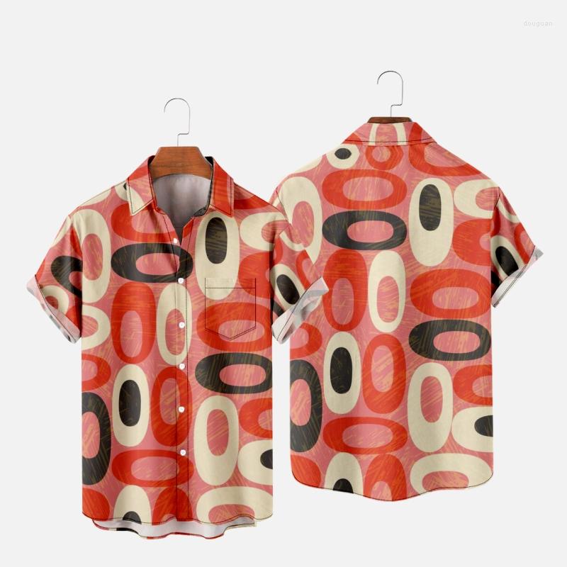 

Men's Casual Shirts Men's Hawaiian T-Shirt Y2K Hombre Fashion Shirt Retro Art 3D Print Cozy Short Sleeve Beach Oversized Clothes 016, Zy01363a25 eursize