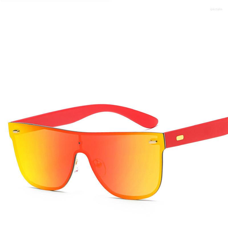 

Sunglasses High Quality Brand Designer Women-Sunglasses Men Coating Mirror Sun Glasses Casual Oculos Male Eyewear 2022 Lady One Piece Lens