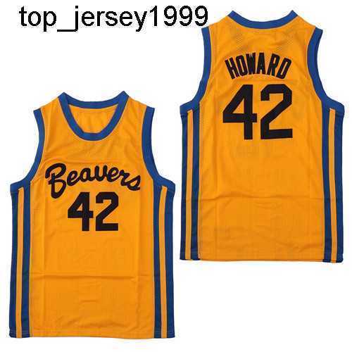 

Cheap Men's Teen Wolf Beacon Beavers 42 Scott Howard Moive Basketball Film Jersey Yellow Stitched s Good Quality SIze s-XXL