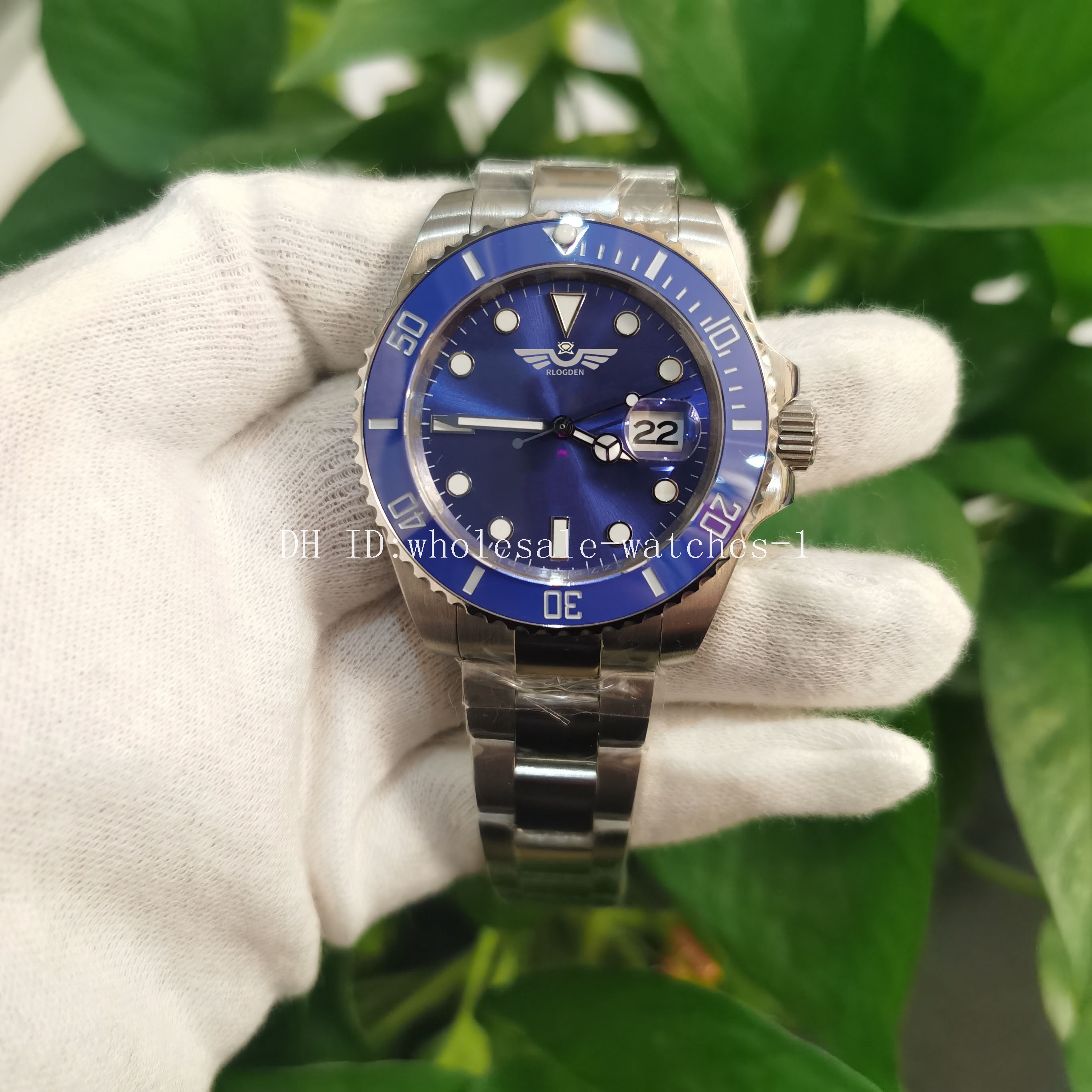 

5 Star Super Watch Factory CF V7 Version 7 Color 2813 Automatic Movement Wristwatch blue 40mm Ceramic Bezel Sapphire Glass 904L Diving Men Watches New style box, Travel bag