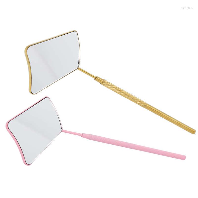 

Makeup Sponges Stainless Steel Eyelash Mirror Fanshaped Extension HD For Home