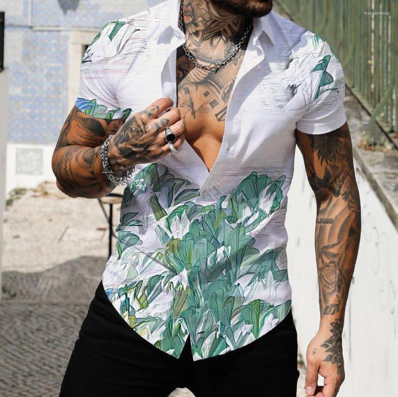 

Men's Casual Shirts 2022 Coconut Tree Shirt For Men 3d Print Men's Clothing Fashion Short Sleeve Loose Male Clothes Beach Party, Cszh-20220813-474