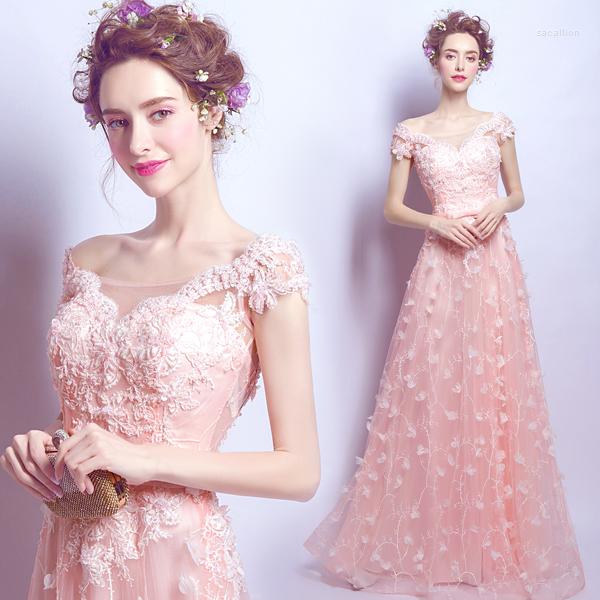 

Party Dresses Sweat Pink Lady Girl Women Princess Bridesmaid Banquet Prom Performance Dance Ball Dress Gown