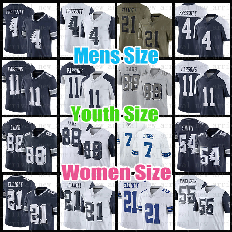 

Micah Parsons Football Jersey Dallas Cowboys Dak Prescott CeeDee Lamb Trevon Diggs Ezekiel Elliott Tyler Smith Leighton Vander Esch Roger Staubach Jalen Tolbert, Patch+mens-nz