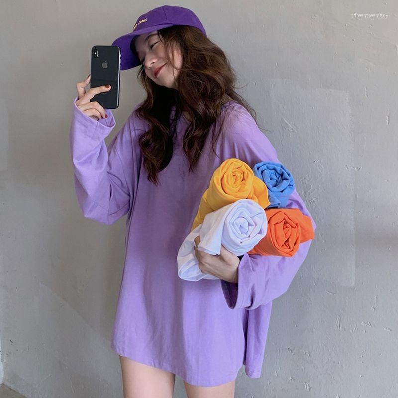 

Women' T Shirts Cotton Long Sleeve Thin Woman Blous Shirt 2022 Summer Loose Fashion Irregular Casual Top Women' Clothing A619, Blue