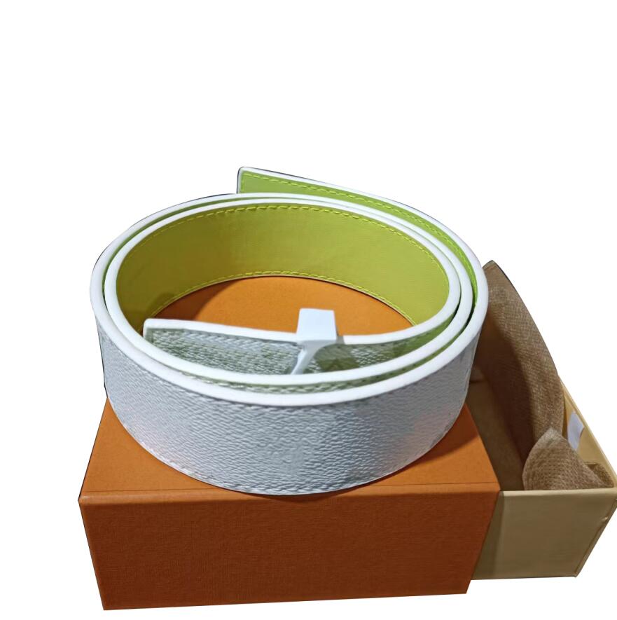 

fashion printing belts luxur Mens womens Belt Snake Big Black and white Buckle Classic business Casual waistbands With yellow box, 3.8cm