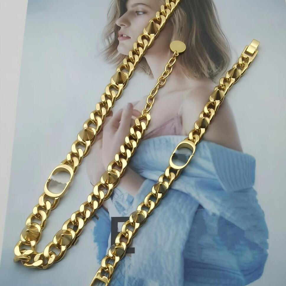 

Designers Classic Necklace Double Letter Charm Bracelets Simple Unisex Cuba Jewelry Bracelets Men Women Fashion Socializing Valentine's Day Gift