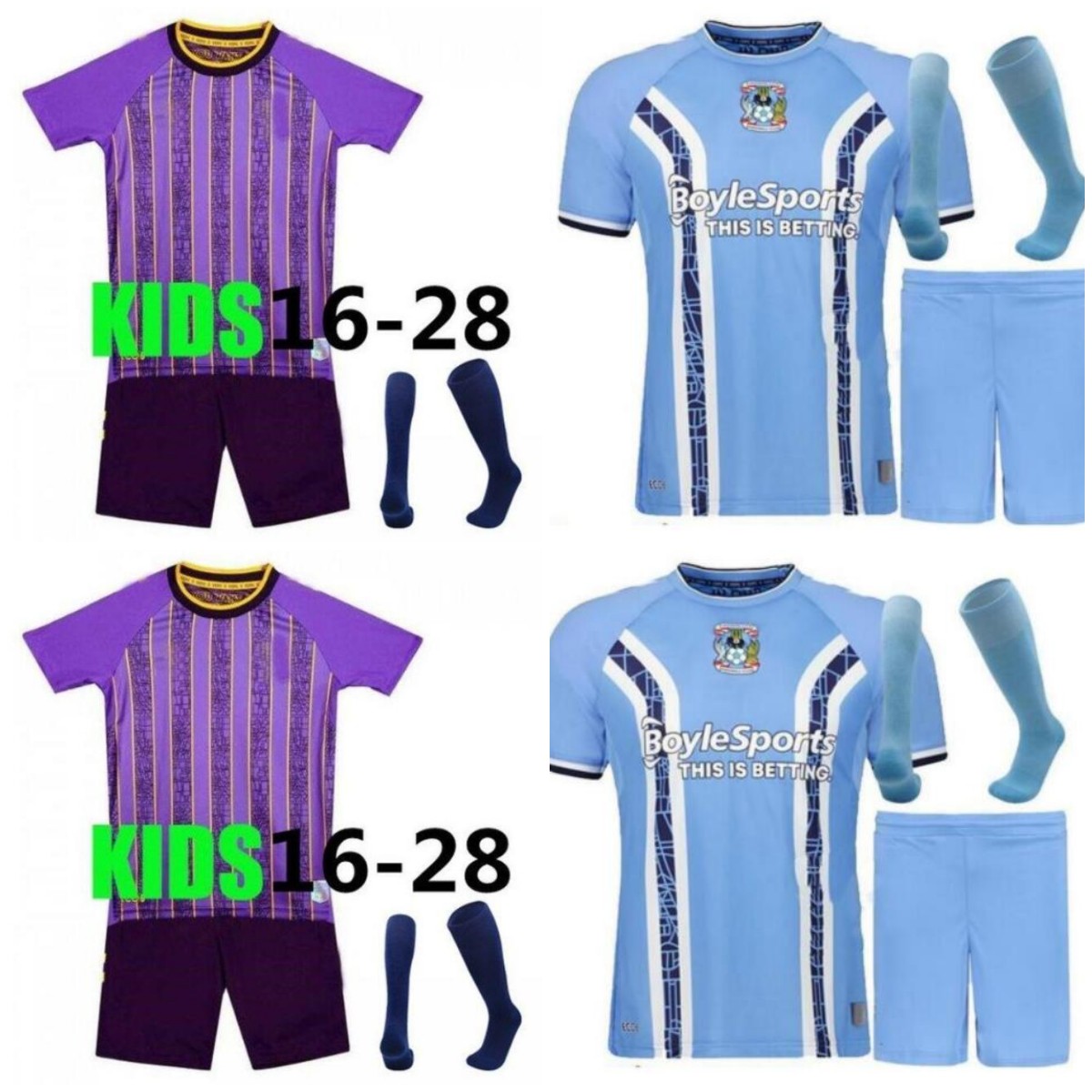 

22 23 Coventry city soccer jersey maillot de foot 2022 2023 O'Hare Gyokeres Godden Hamer football shirts 2022 2023 home away kids kit, Purple