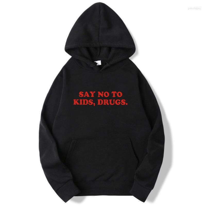 

Men' Hoodies Say No To Kids Red Letters Women Men Tracksuit Tumblr Hipster Couple Pullover Autumn Winter Hooded Sweatshirts