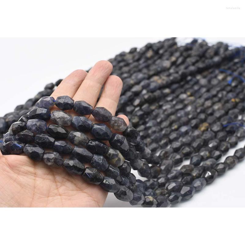 

Beads 12x16-13x16mm Natural Faceted Iolite Irregular Oval Stone For DIY Necklace Bracelet Jewelry Make 15 "free Delivery