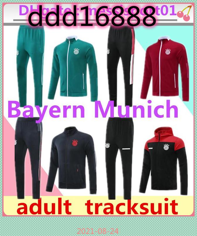 

College wear 21/22 Bayern soccer tracksuit Munich Survetement football jackets 2021 2022 VIDAL LEWANDOWSKI MULLER hoodie jacket training sui, 10