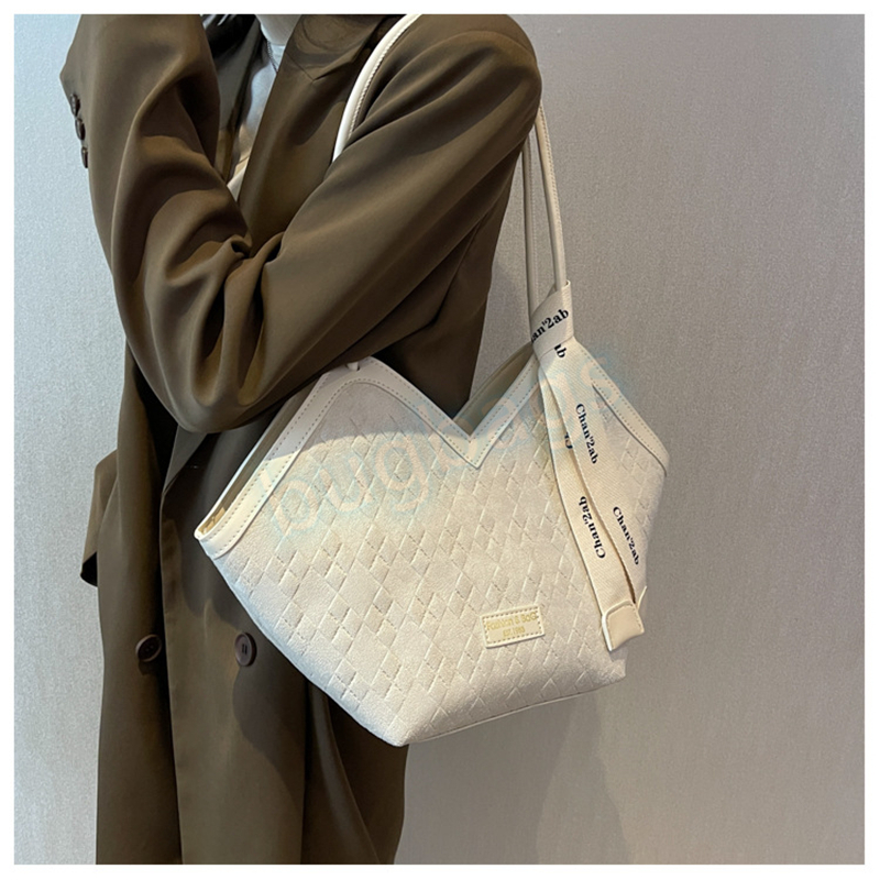 

HBP Shoulder Bags 2022 New Women's Large Capacity Tote Bag Shopping Wallet Card Holder, White
