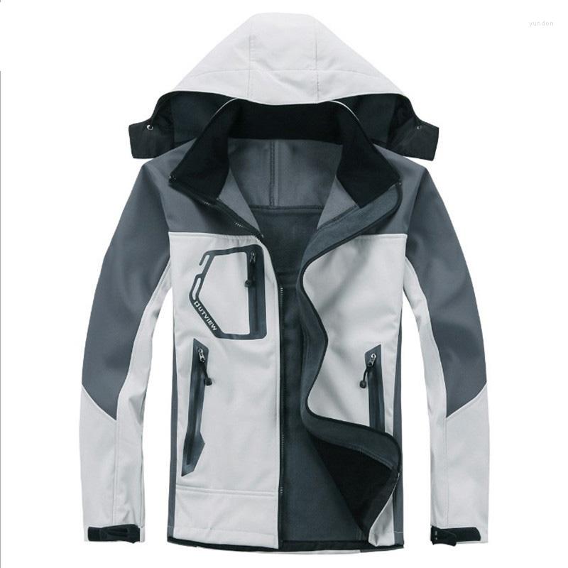 

Hunting Jackets Jacket Men Outdoor Winter Soft Shell Waterproof Coats Camping Skiing Thermal Windproof, Black