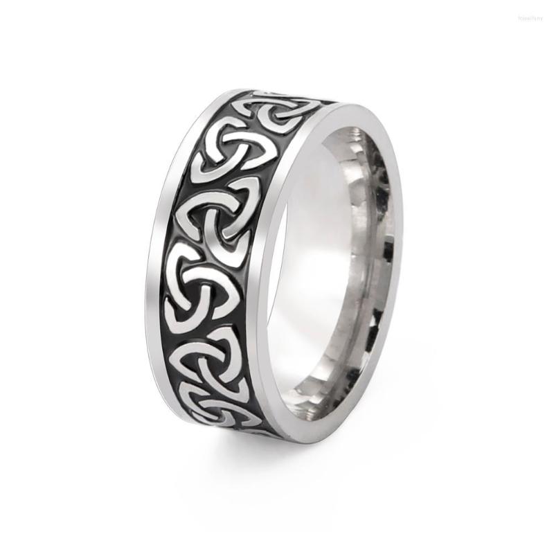 

Cluster Rings COOLTIME Men's Ring Viking Amulet Celtics Irish Knot Couple Men 2022 Trend Stainless Steel Gifts Jewelry Wholease Vintage
