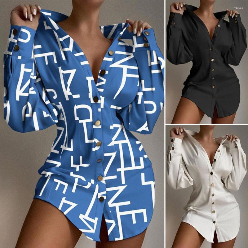 

Women' Blouses Lapel Long Sleeves Single-Breasted Women Shirt Solid Color Waist Tight Autumn Top Female Clothing, Black