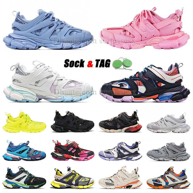

Designer Womens Track 3 3.0 Running Shoes Triple Pink Og Neon Nylong Platform Sneakers Mens Tess.s Momma Track3.0 Famous Outdoor Black White Leahter Trainers, Tr29