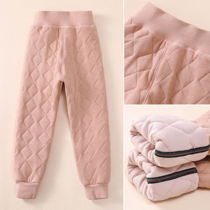 

Leggings Tights Children s Winter Warm Pants Plus Fleece Girls Boys Cotton Thick Trousers 221006, Pink