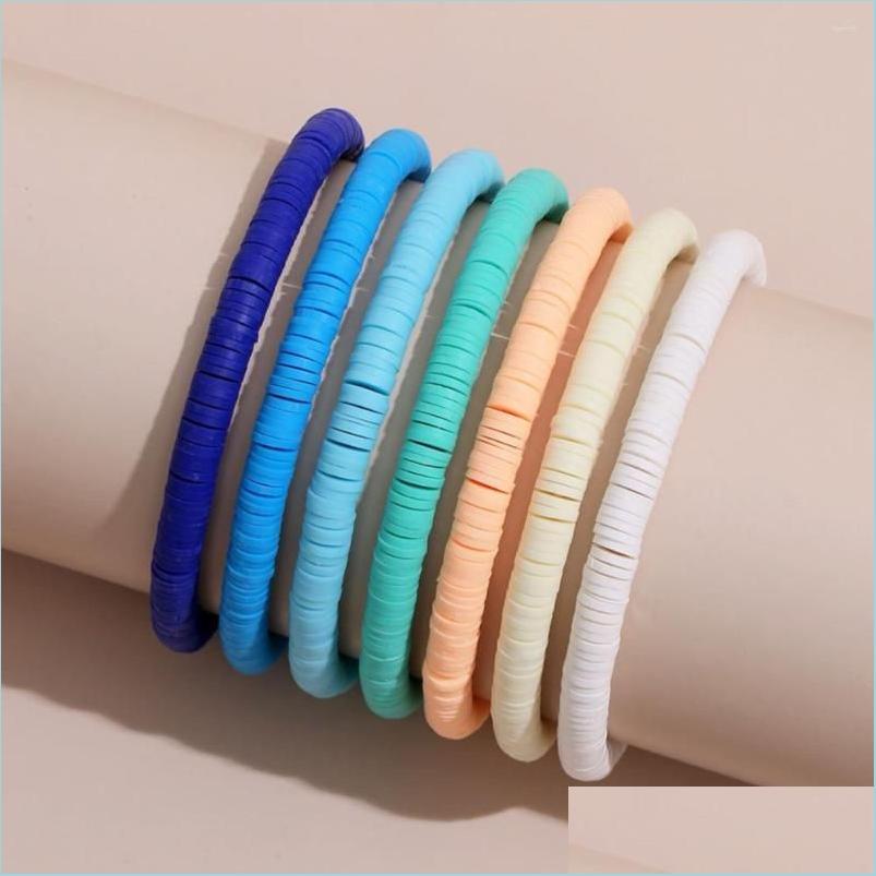 

Charm Bracelets Charm Bracelets Bohemian Bracelet Set For Women 6Mm Gradient Color Soft Y Colorf Holiday Beach Am3120 Drop Delivery 2 Dheog