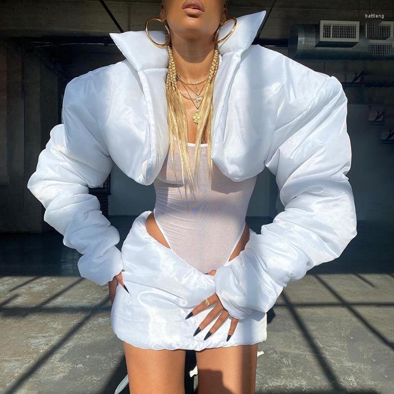 

Women' Down High Street Casual Fashion White Puffer Coats Women 2022Short Bubble Coat Winter Wear Cropped Top Jacket Clothes Outwear