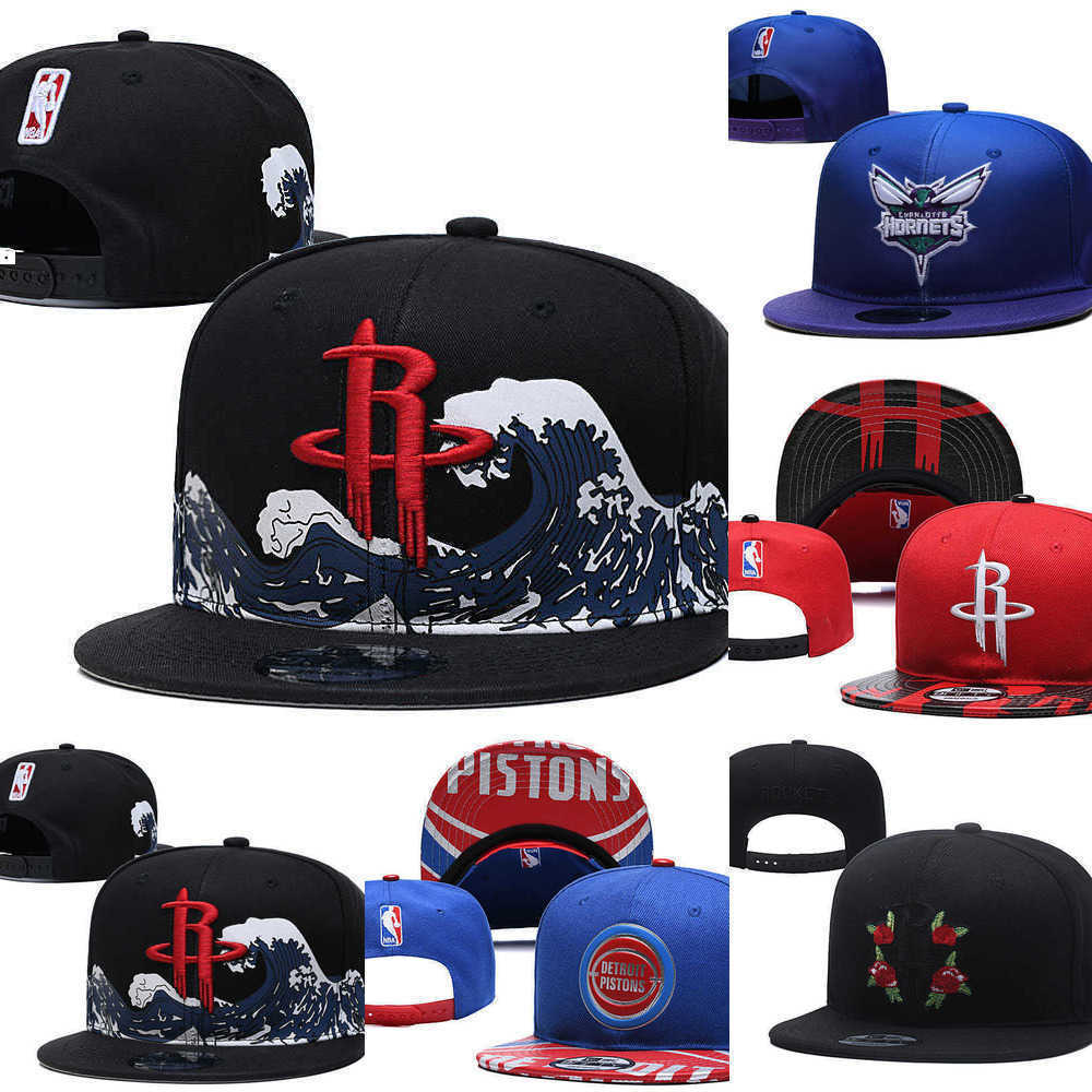 

Snapbacks Charlotte''Hornets''hat Houston''Rockets''Caps Detroit''Pistons''Basketball hats Adjustable Fit Hat, Color