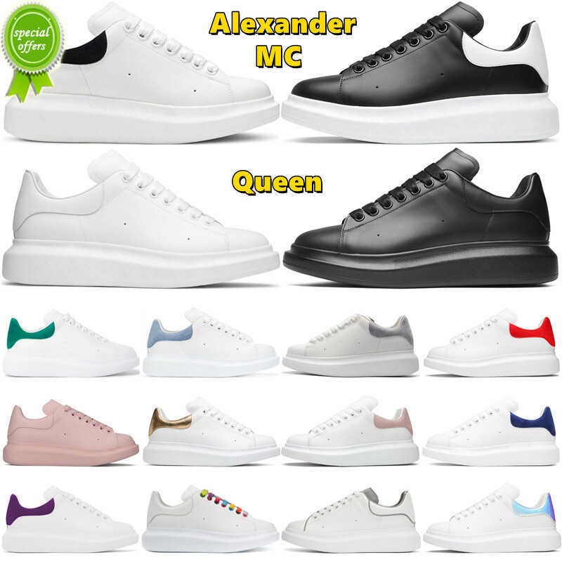 

TOP Designer Mc Queens Alexander Casual Shoes Men Women Platform Sneakers Luxury Suede Leather Mens Tainers Outdoor Unisex Chaussures, White