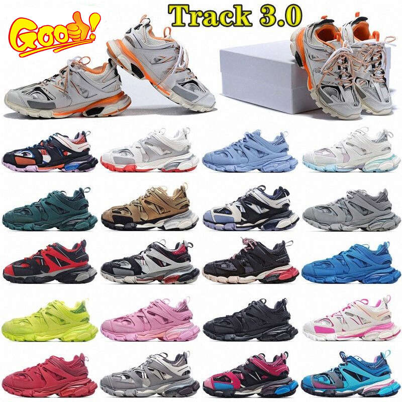 

Women Boots Designer Track 3 3.0 Shoes Men Sneakers Triple White Black Sandals Gomma Leather Trainer Nylon Printed Platform Trainers Tracks Shoe