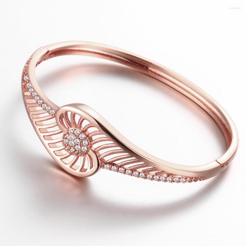 

Bangle Z011-B Good Quality Nickle Free Antiallergic Fashion Jewelry Rose Gold Color Bracelets