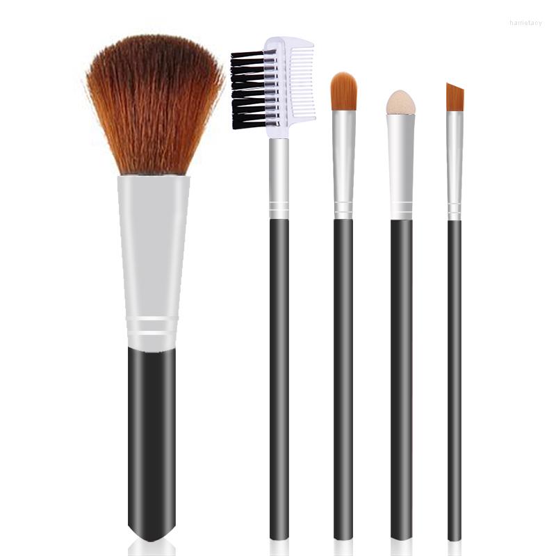 

Makeup Brushes LAMUSELAND 5Pcs/Set Brush Face Black Handle #1406-PVC-B