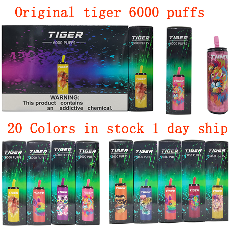 

2022 Tiger 6000 puffs Coke Bottle 0% 2% 5% device disposable vape Authorized