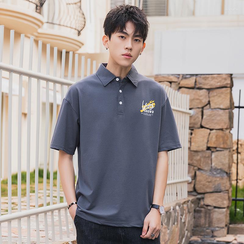 

Men's Polos Arrival 2022 Summer Polo Shirt Men Short Sleeve Turn-down Collar Business Casual Tee Tops Worker Formal Tshirt, Black